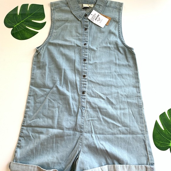 🐚ROXY Stellar Swell Denim Romper🐚 - Picture 5 of 13